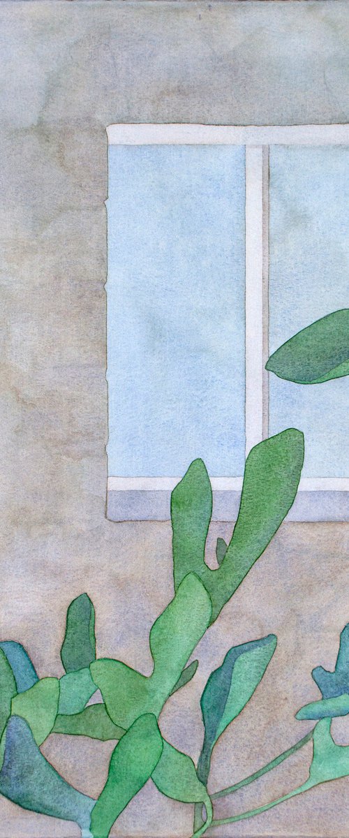 Fig Leaves in Front of a Window (A Memory) by Slav Nedev