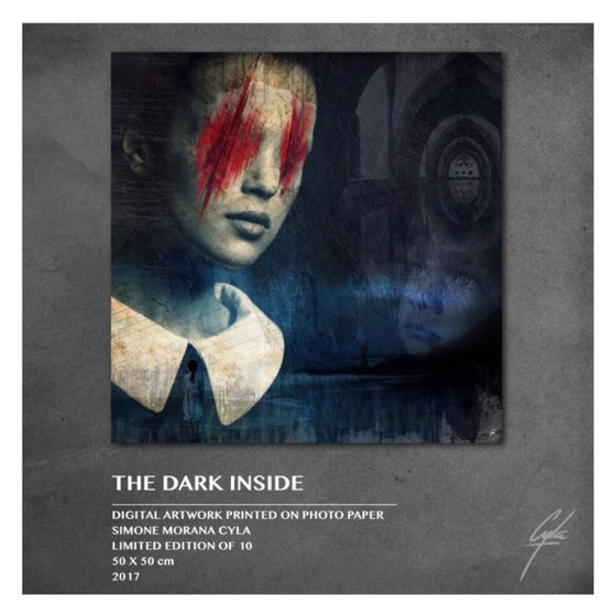 THE DARK INSIDE | 2017 | DIGITAL ARTWORK PRINTED ON PHOTOGRAPHIC PAPER | HIGH QUALITY | LIMITED EDITION OF 10 | SIMONE MORANA CYLA | 50 X 50 CM