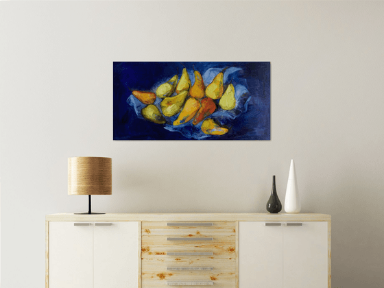 Still life with pears