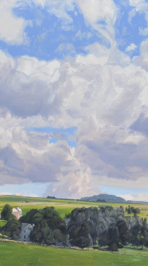 Summer clouds over the Massif du Mézenc by ANNE BAUDEQUIN