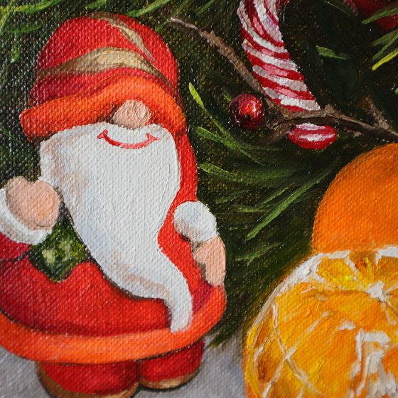 Christmas Painting Santa