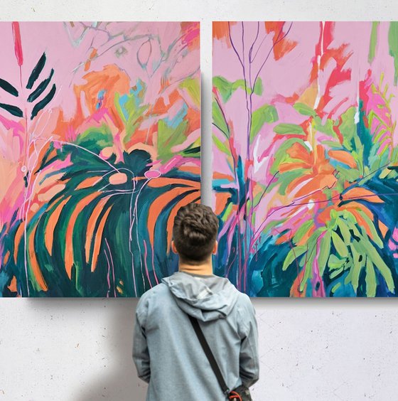 After rain #5, diptych