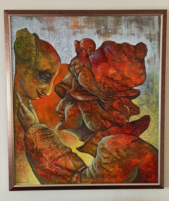 Apparition 70x80cm ,Acrylic/canvas