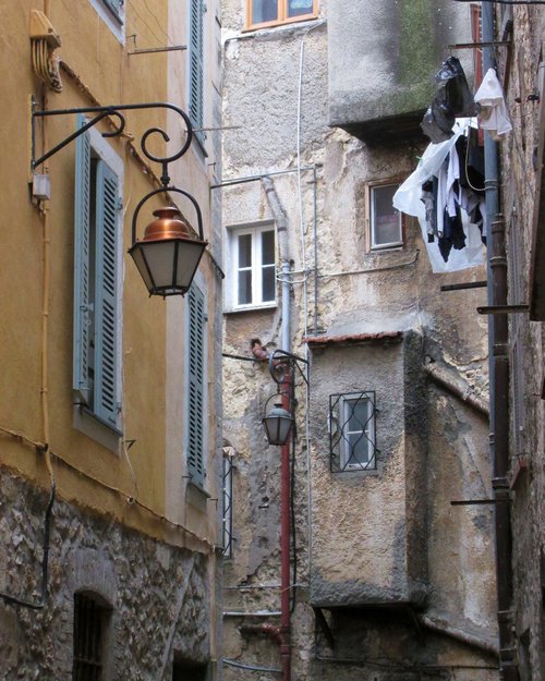 Old Town, Grasse, french village street scene by oconnart