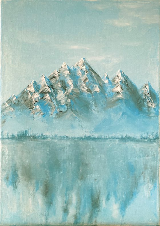 Mountain freshness, 25 х 35 cm, oil on canvas