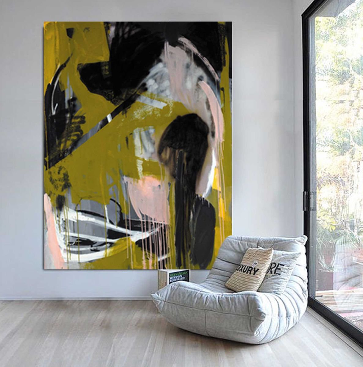 Abstract Painting By Gugi Goo, 55 X 71, You Dance Like A Rapturous Player /Extra Large , 140 X 180 Cm /55X 70,8 Inch, Artfinder