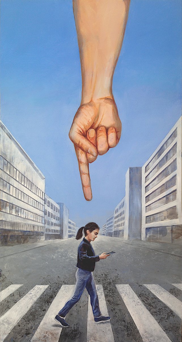 Daniel Loveday | Original  Acrylic Painting | You Are Here Iii | 50 X 96Cm | Artwork For Sale On Artfinder