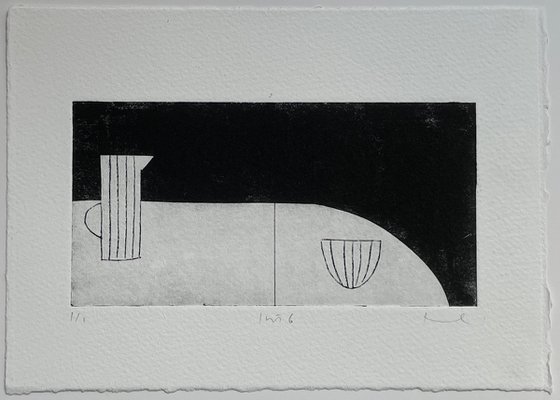 Quiet Interior No.6 drypoint print