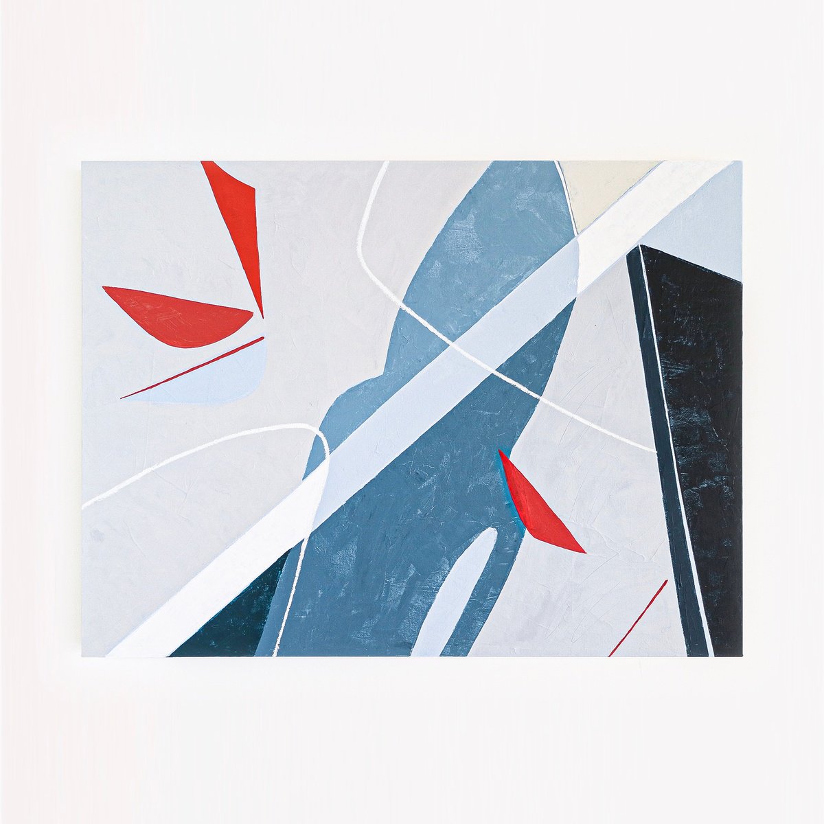 Abstract Acrylic Painting By Hyunah Kim, 40 X 30, A Leap Of Imagination, Original Artwork