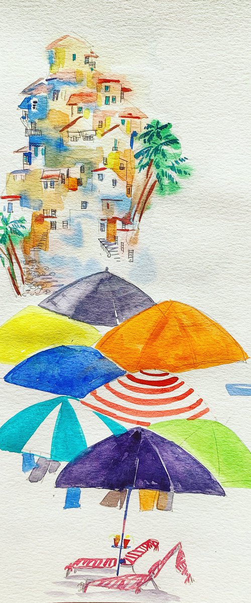 In the beach by Olga Pascari