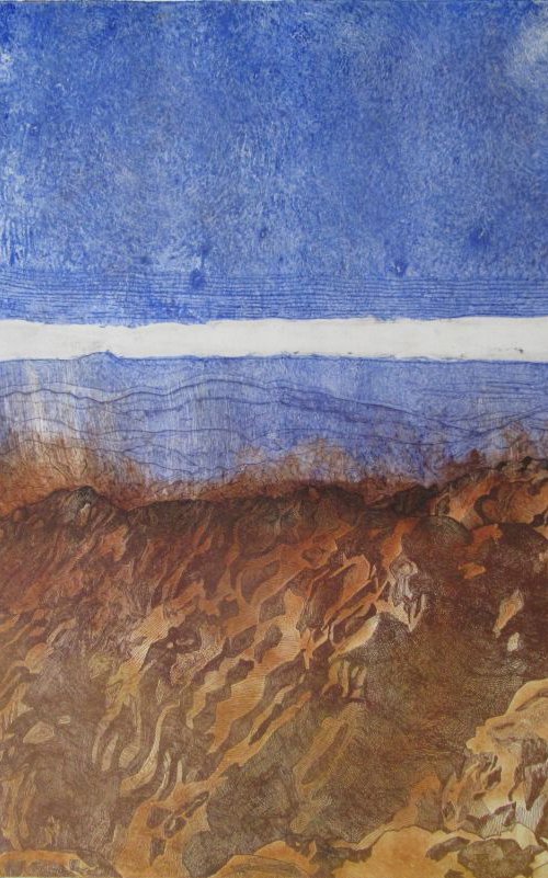 View of The High Atlas from the Summit of Toubkal, Morocco. (Colour1) by Francesca Learmount at Cicca-Art