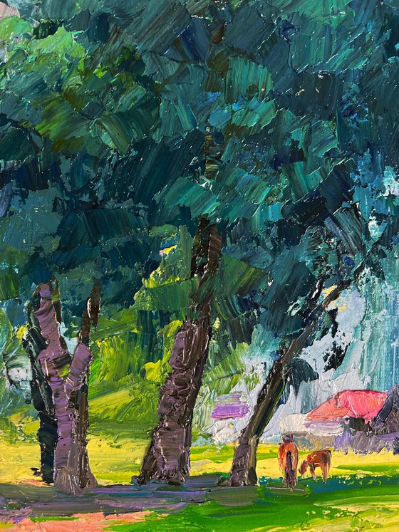Trees near the Village