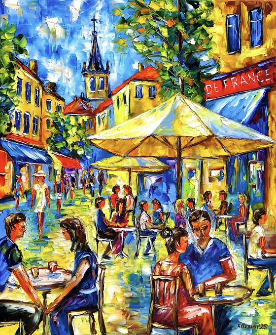 Summer Midday in a Street Café