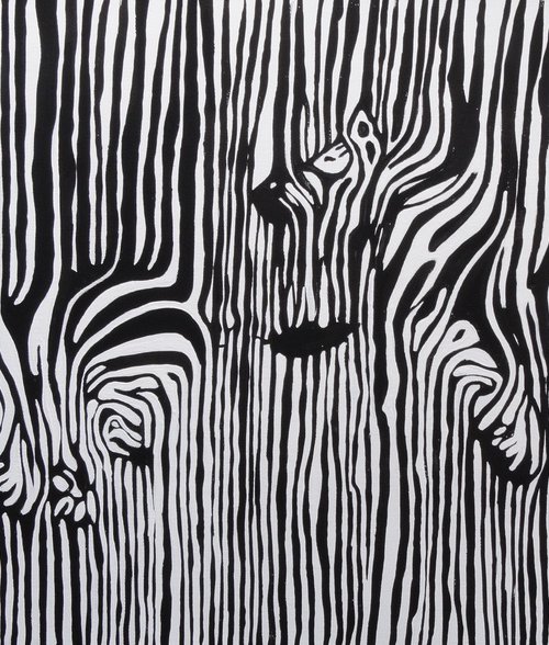 Abstract Zebras by Rachel Olynuk