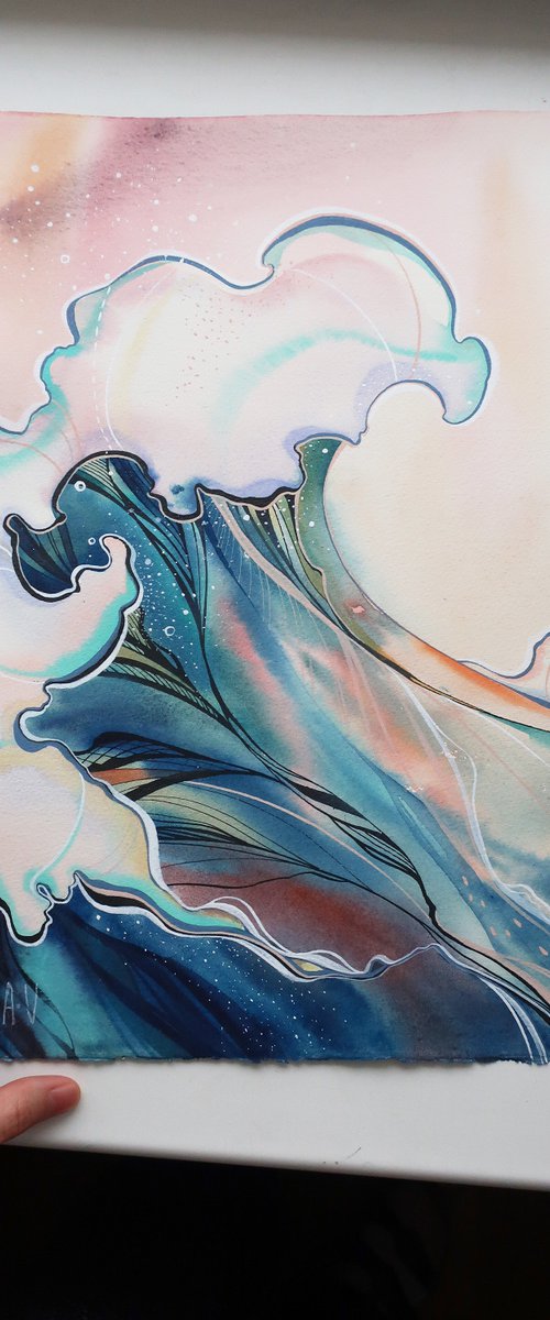 Waves by Alla Vlaskina