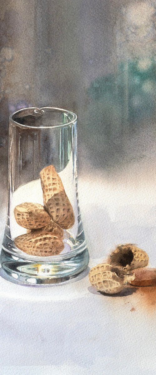 Peanuts in a Glass - Still Life by Masato Watanabe