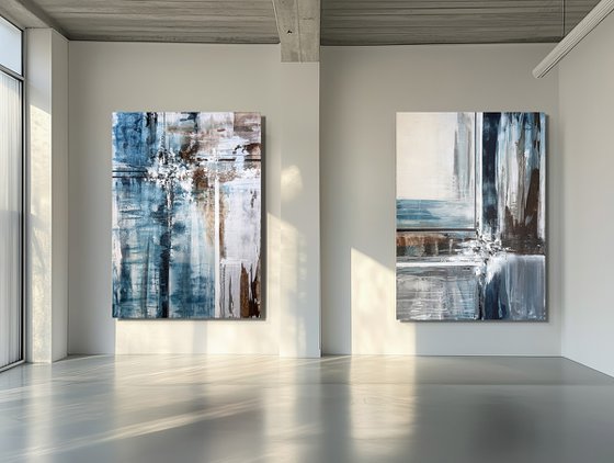 Diptych Connection of Depths