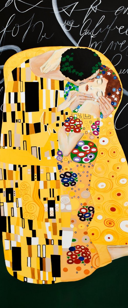 Klimt Lovers' Kiss by Elina Zelena