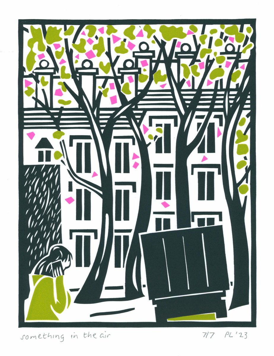 Expressive Print , Something In The Air By Peter Long, 11 X 14, Artwork For Sale On Artfinder