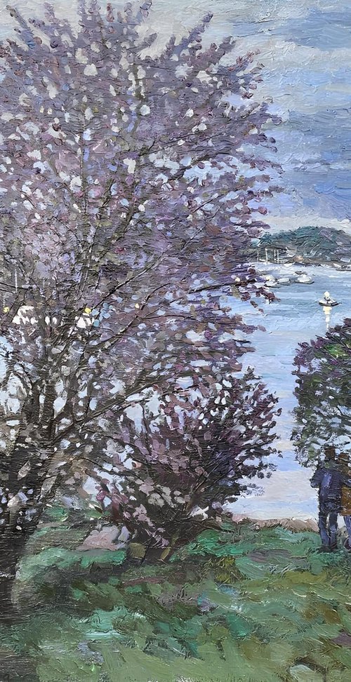 Spring evening at the fjord by Nadezda Stupina