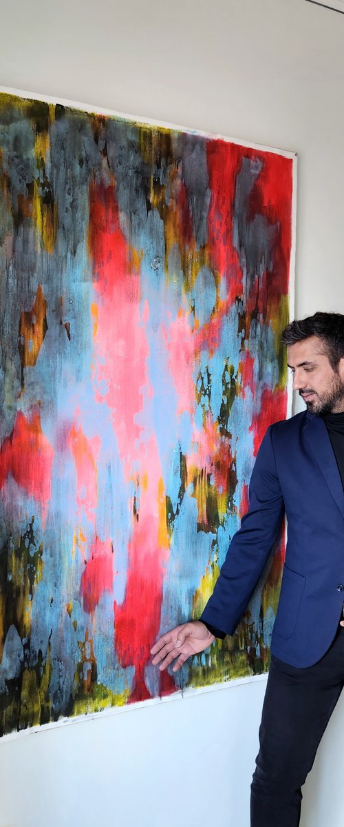 RADIANCE III - Contemporary Abstract Painting by Orvvet