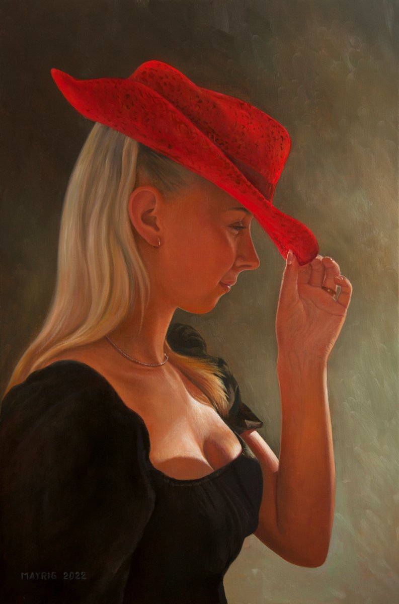 Girl with the red Bonnet by Mayrig Simonjan