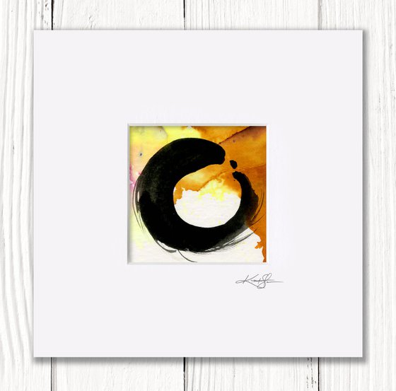 Enso Zen Circle 18 - Enso Abstract painting by Kathy Morton Stanion