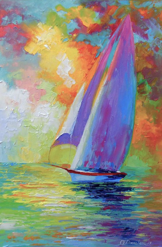 Sailboat in the sea