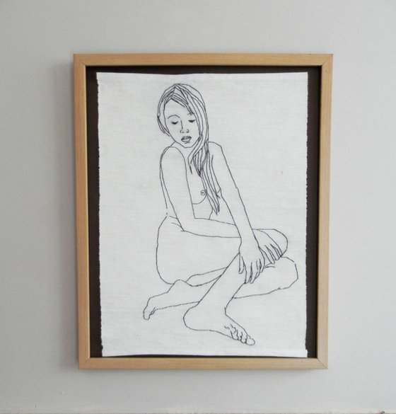 Embroidered Female Nude