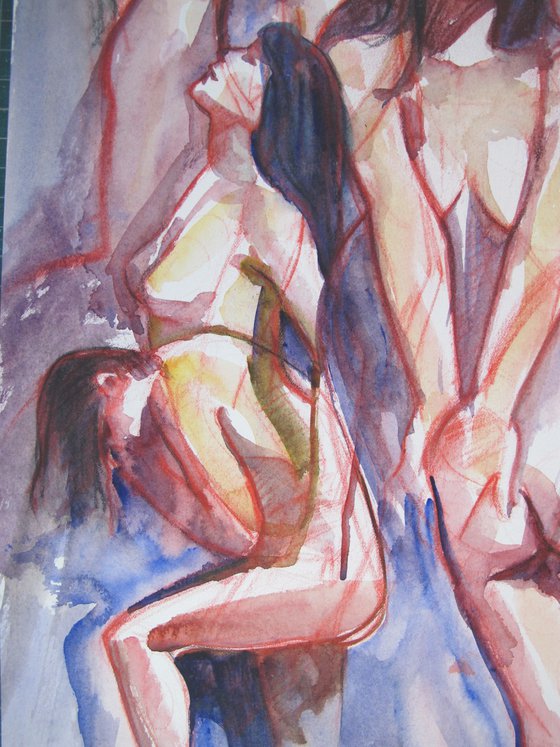 overlapping nudes