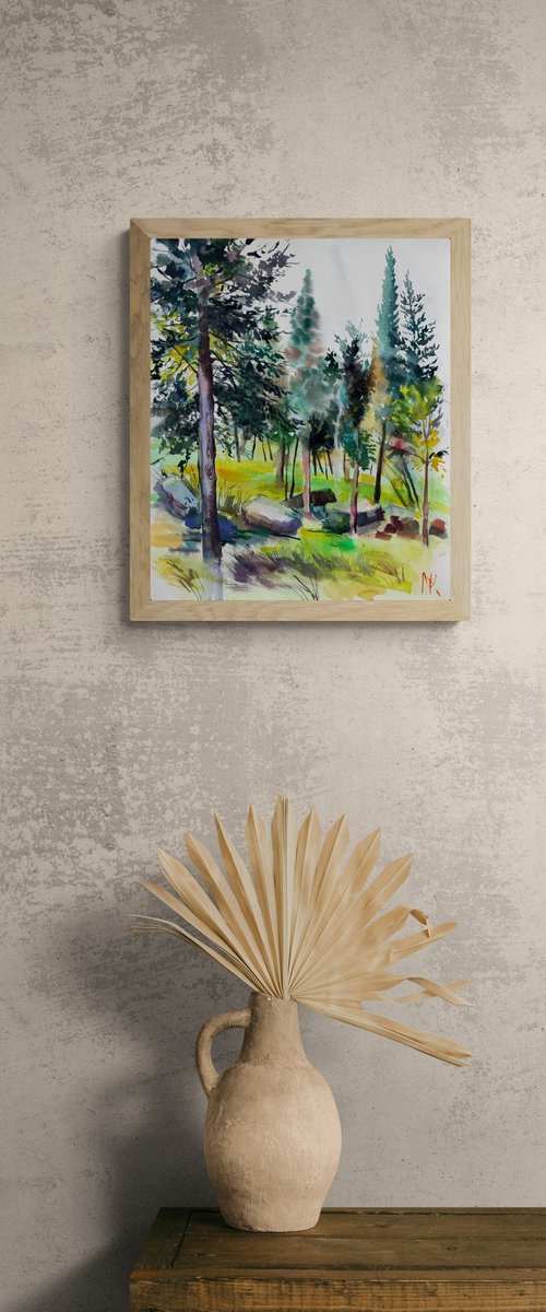 Morning in the Woods by Maria Kireev