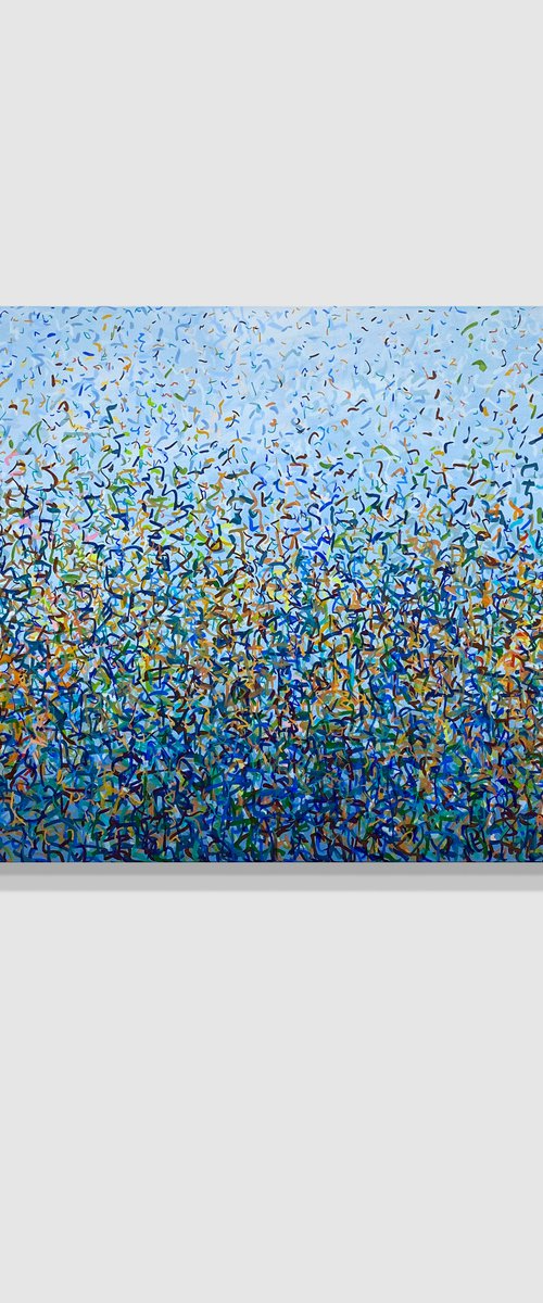 Leura Bush Dance 152 x 66cm acrylic on canvas by George Hall