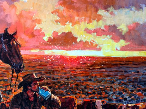 Cowboy’s Evening Respite