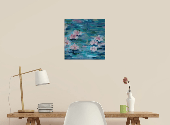 Pond of Blooming Lilies