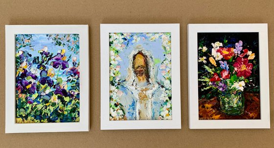 Miniature with flowers