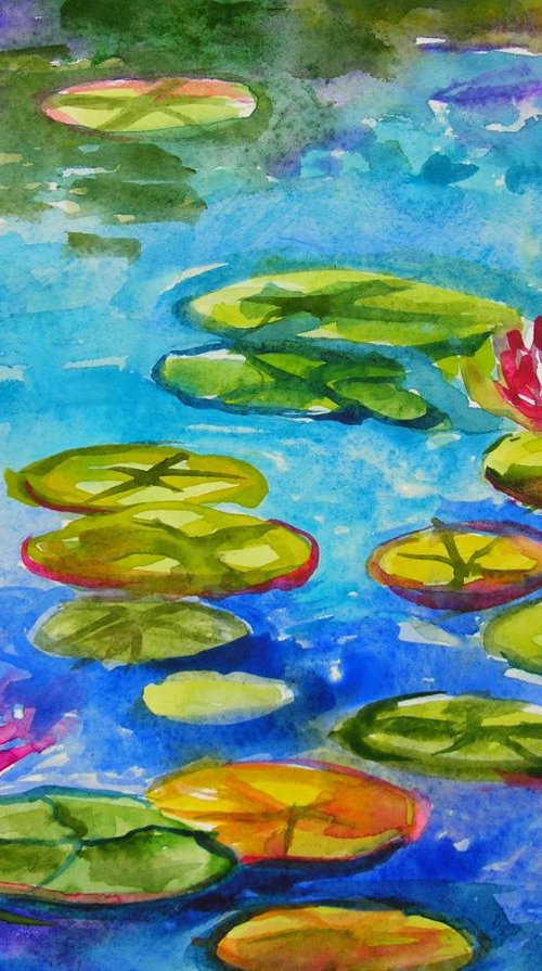 Water lilies III by Maja Grecic