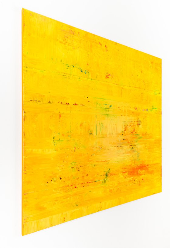 Yellow abstract painting WT843