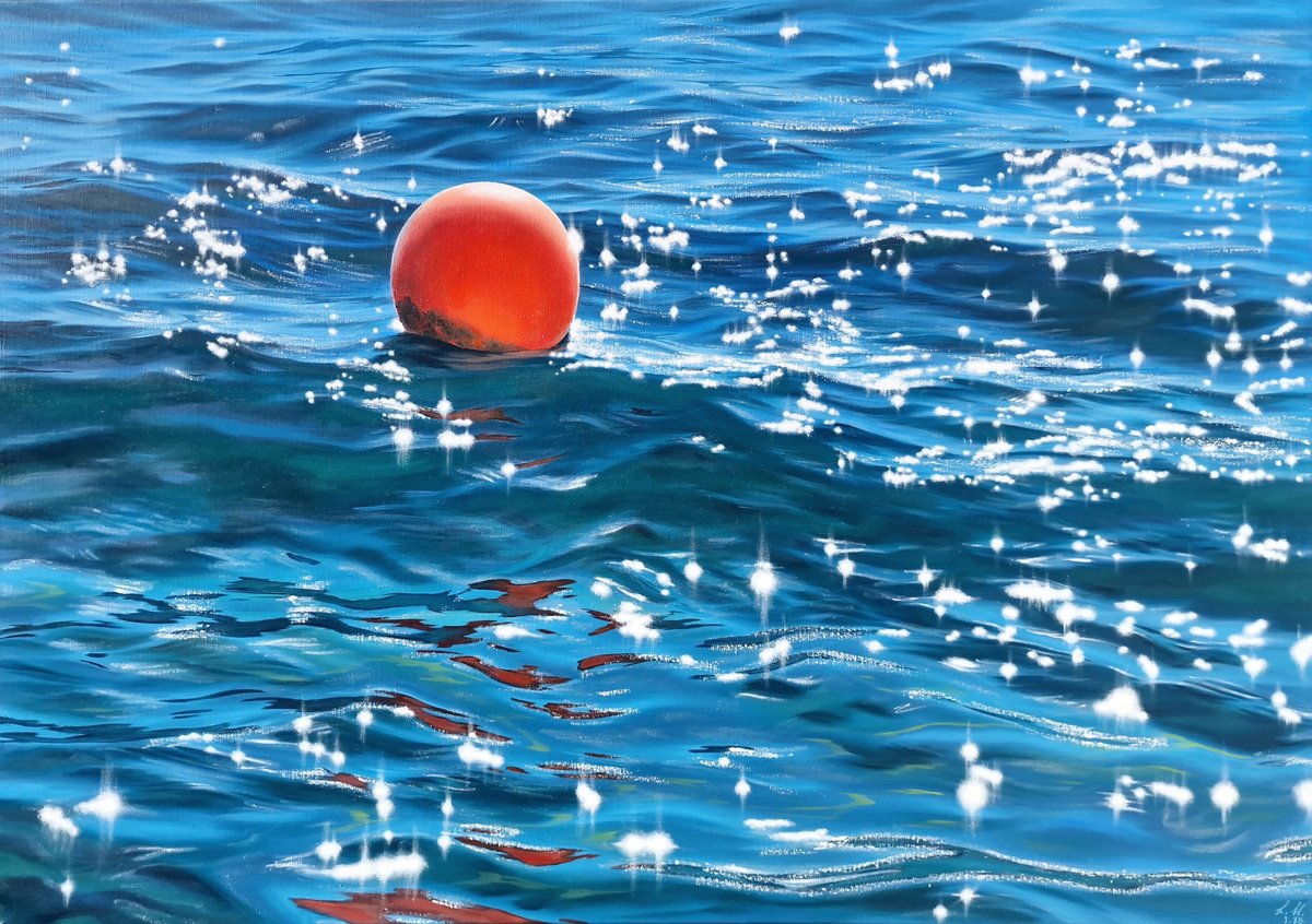Photorealistic Oil Painting , Under The Cypriot Sun By Alina Hubarenko, 28 X 20, Artwork For Sale On Artfinder