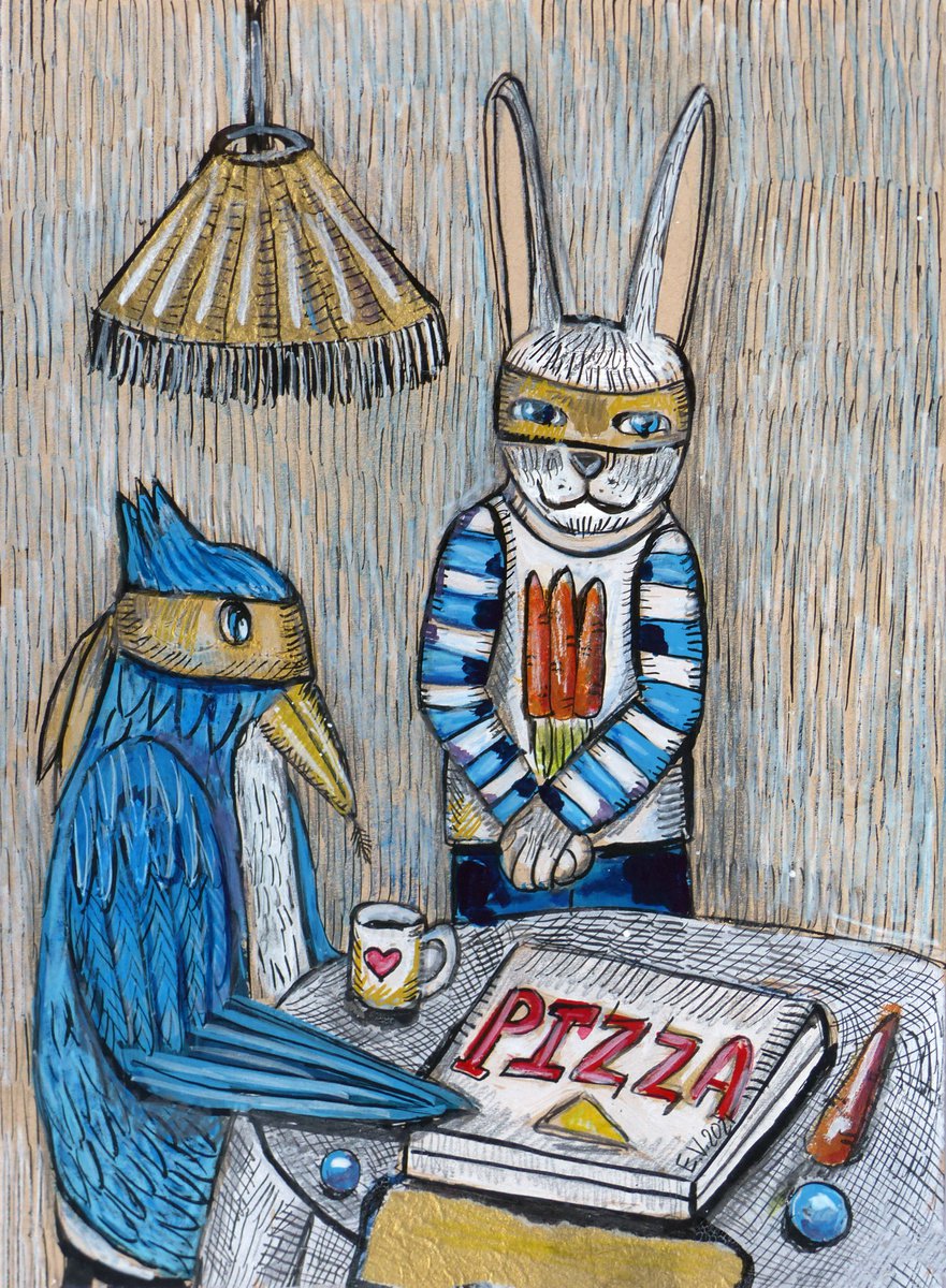 Pizza time by Elizabeth Vlasova