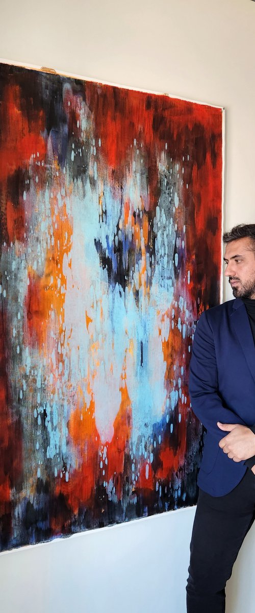 GLEAM II - Contemporary Abstract Painting by Orvvet