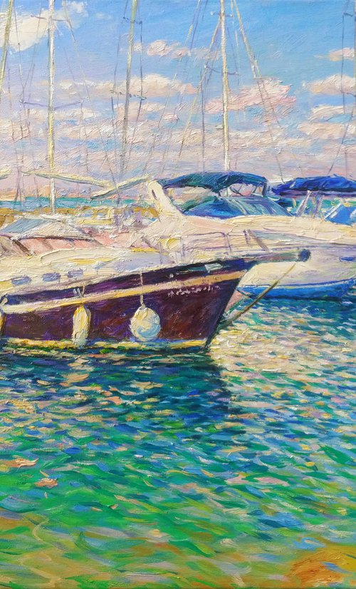 Boats waiting for the sails of your dreams by Svitlana Gunchenko