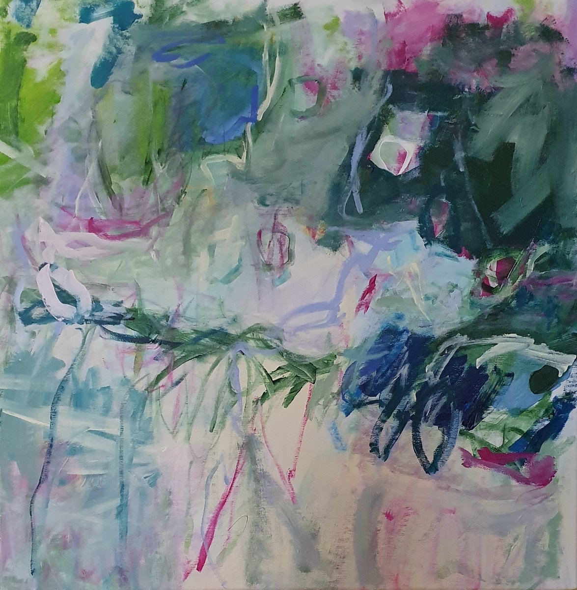 Clouds On Their Way Home By Jutta Widrinsky, 28 X 28, Artwork For Sale On Artfinder