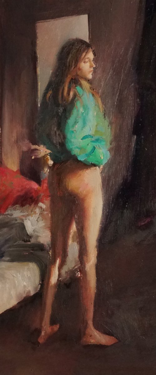 Chloe in green by Manuel Leonardi