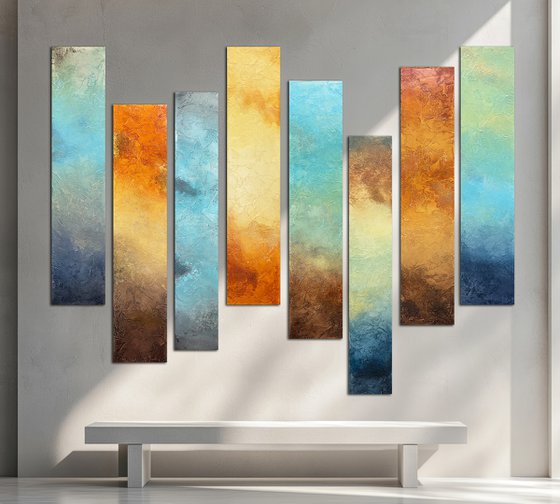 Pillars of colors - Landscapes