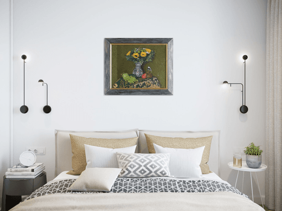 Still life with sunflowers