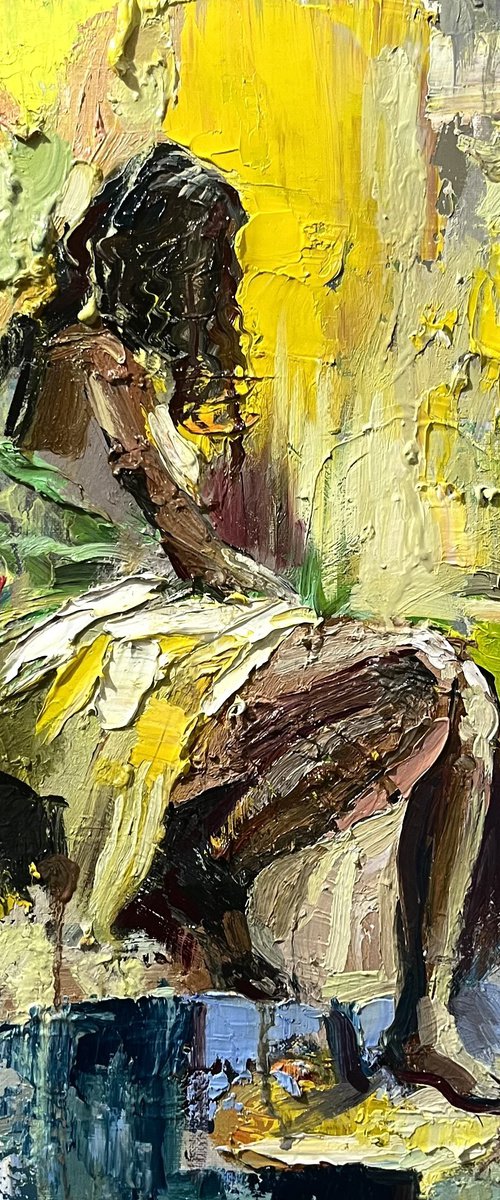 She Waits Silently by Vahe Bagumyan