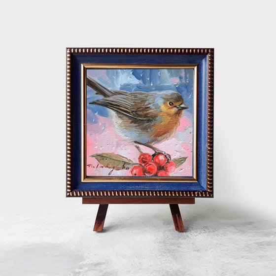 Robin bird painting