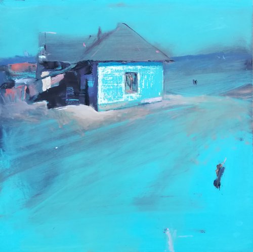 Blue landscape by Róbert Kormos