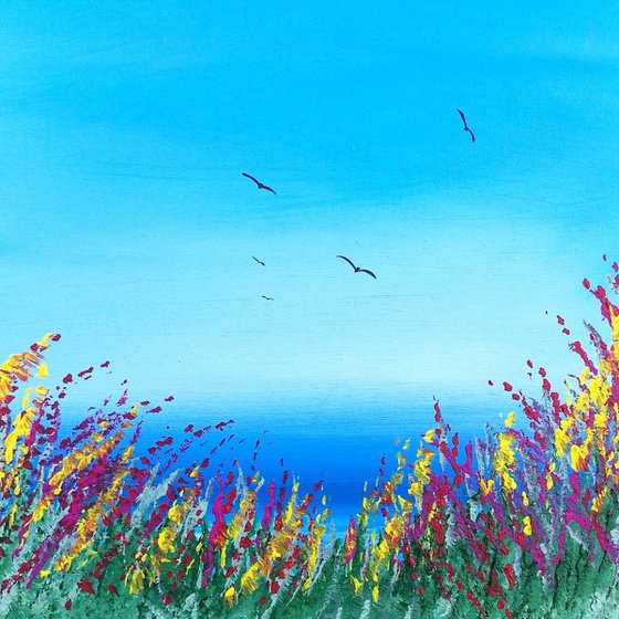 Summer Memories - Great gift for Beach Lovers; Modern Art Office Decor Home Seascape