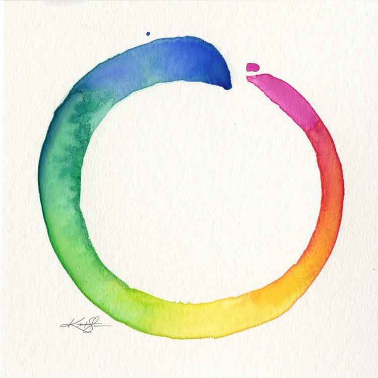 Enso 2 Original Zen Circle Watercolor Artfinder